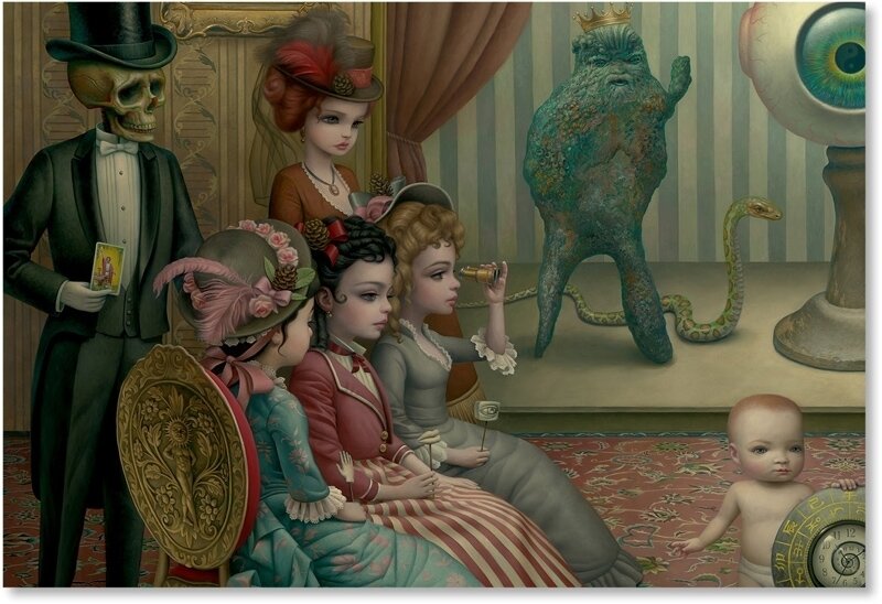 Mark Ryden, ‘The Parlor’, 2014, Print, Double sided offset lithograph in colors on heavyweight paper, artempus