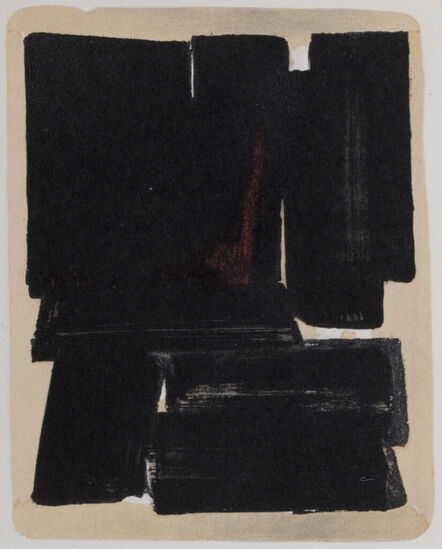 Pierre Soulages, ‘Gouaches et gravures (H)’, 1957