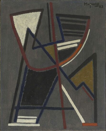 Alberto Magnelli, ‘Sur fond gris n°7’, 1963