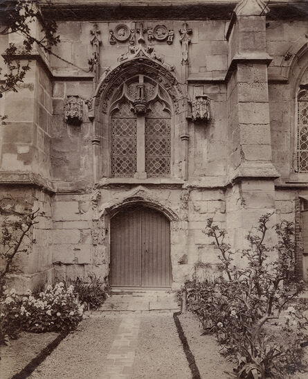 Eugène Atget, ‘Sarcelles, [Eglise] Saint-Brice : [porte et fenêtre], (Seine et Oise)’, 1900c / 1900c