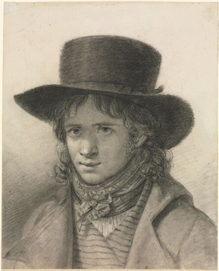 Anne-Louis Girodet-Trioson, ‘Self-Portrait in a Hat’, c. 1790