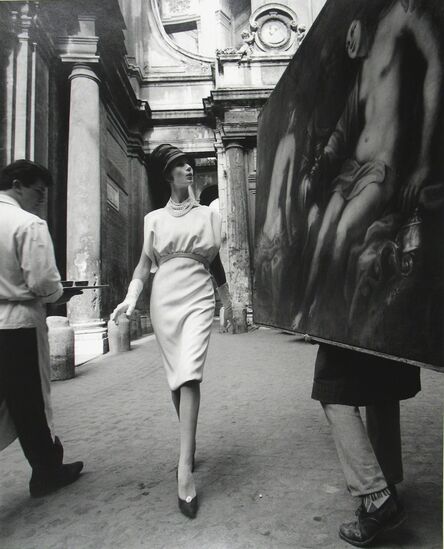 William Klein, ‘Simone + Painting + Coffee, Rome (Vogue)’, 1960