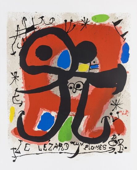 Joan Miró, ‘Le Lézard Au Plumes D’or (Mourlot 831)’, 1971