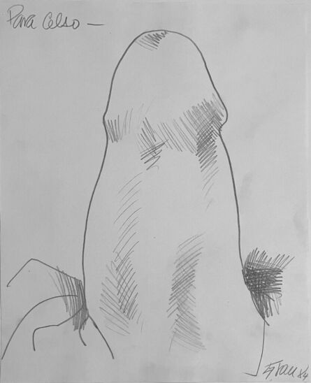 Enrique Grau, ‘Untitled III, Nude drawing on paper’, 1984