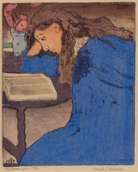 Frank Morley Fletcher, ‘THE BOOKWORM: THE BLUE GIRL’, 1904