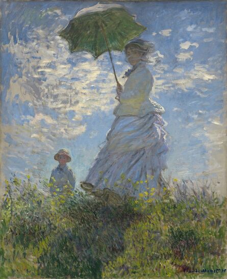 Claude Monet, ‘Woman with a Parasol - Madame Monet and Her Son’, 1875