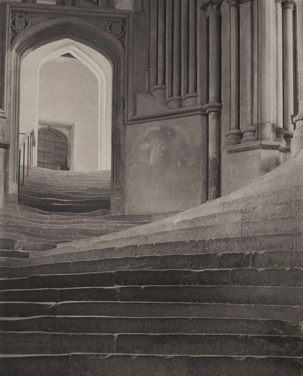 Frederick Henry Evans, ‘‘A Sea of Steps’, Wells Cathedral, Steps to Chapter House’, 1903