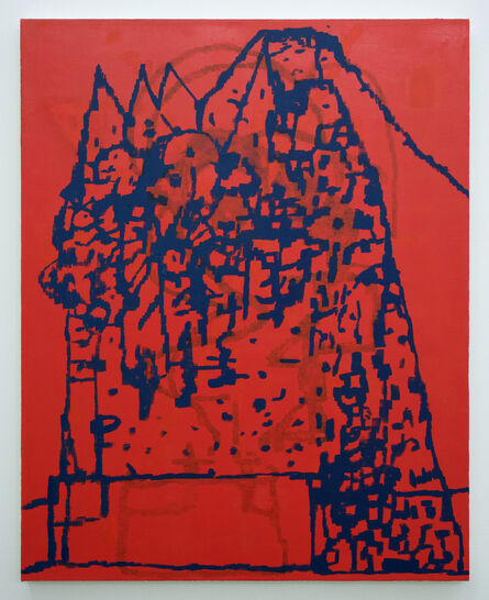 EJ Hauser, ‘mountain dwellers (red)’, 2017
