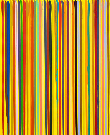Ian Davenport, ‘Poured Lines “Yellow”’, 2006 -2010