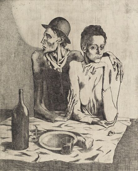 Pablo Picasso, ‘Le Repas Frugal, from La suite des Saltimbanques’, 1904
