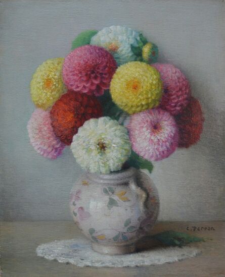 Charles Perron, ‘Bouquet de Zinnias’