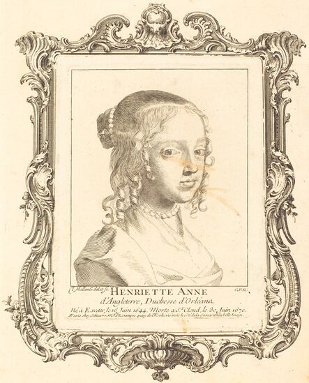 Claude Mellan, ‘Henriette Anne of England, Duchess of Orléans’