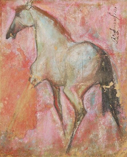 Sunil Das, ‘Horse II, Pastel on Sand Paper by Padma Shree Artist Sunil Das "In STock"’, 1950