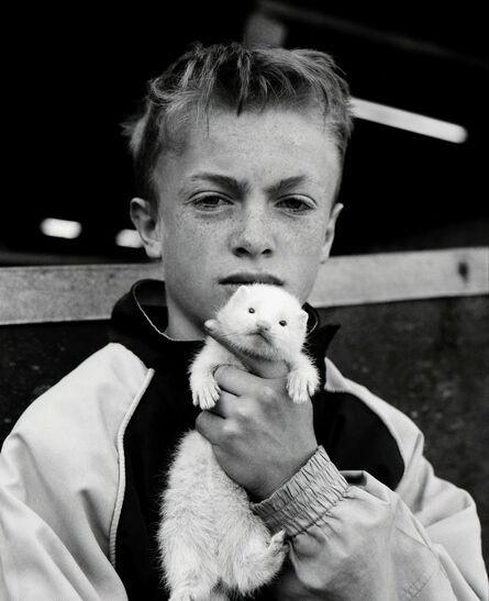 Chris Steele Perkins, ‘Boy with ferret, County Durham’, 2002