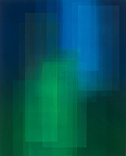 Bernadette Jiyong Frank, ‘Migrant (Blue/Green)’, 2018