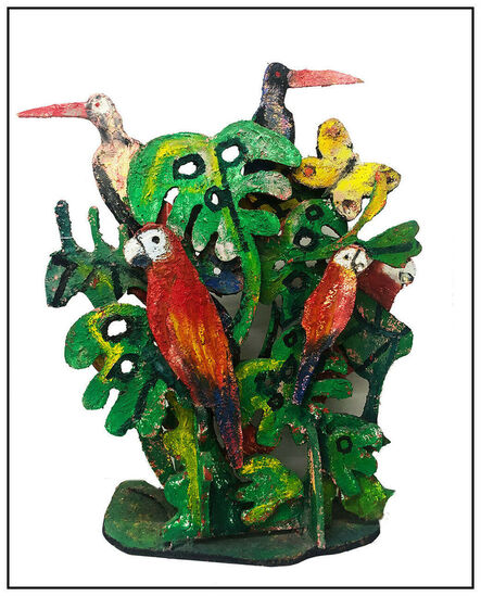 Hunt Slonem, ‘Macaws & Butterflies’, 20th Century