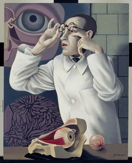 Herbert Ploberger, ‘Self-Portrait with Opthalmological Models (Selbstbildnis mit Opthamologischen Lehrmodellen)’, 1928-1930
