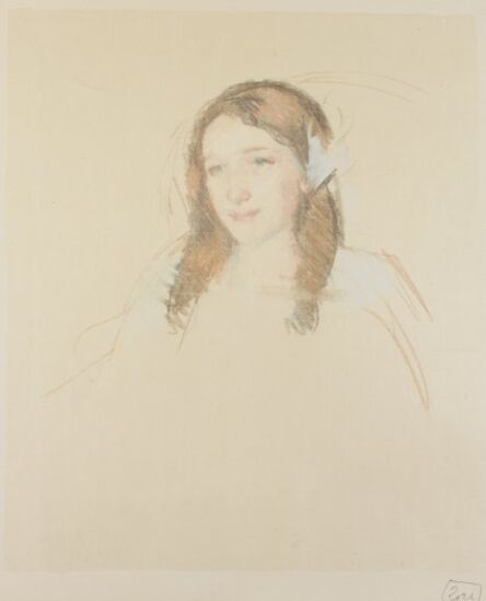 Mary Cassatt, ‘Head of Adele (No. 3)’, ca. 1908