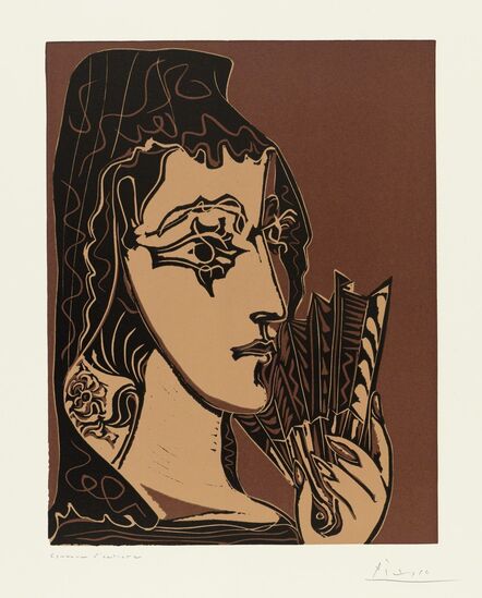 Pablo Picasso, ‘Portrait de Jacqueline en Carmen (L'Espagnole)’, 1962
