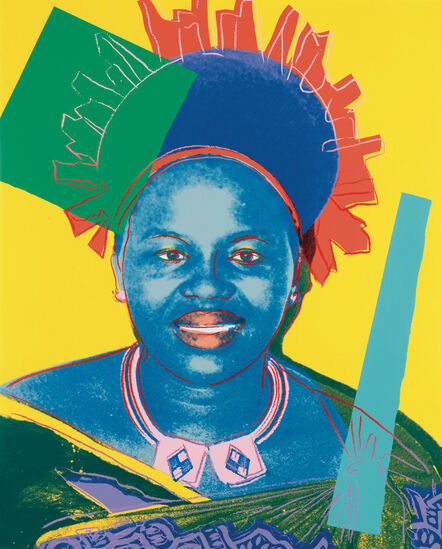 Andy Warhol, ‘Reigning Queens, Queen Ntombi Twala of Swaziland -unique-’, 1985