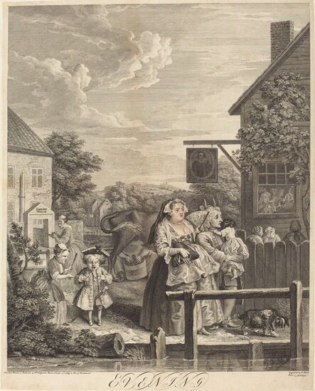 William Hogarth, ‘Evening’, 1738