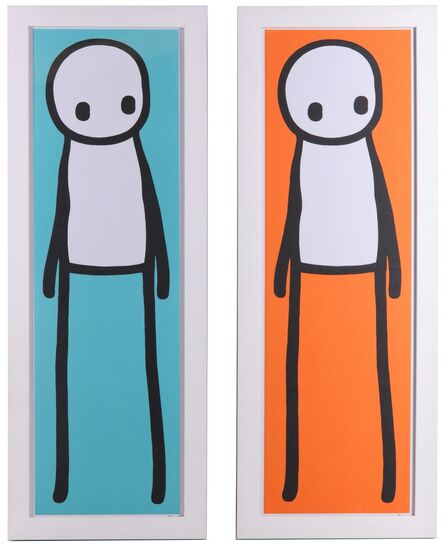 Stik, ‘Standing Figure (Teal & Orange)’, 2015