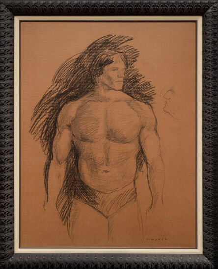 Jamie Wyeth, ‘Arnold Schwarzenegger’, 1977