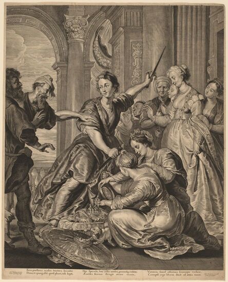 Cornelis Visscher after Sir Peter Paul Rubens, ‘Achilles at the Court of Lycomedes’