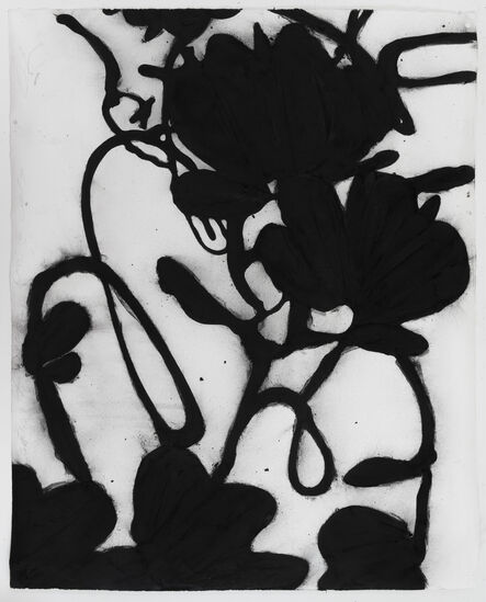 Donald Sultan, ‘Black Lantern Flowers, Dec 18 2019’, 2019