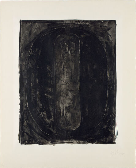 Jasper Johns, ‘Figure 0, from Black Numeral Series’, 1968
