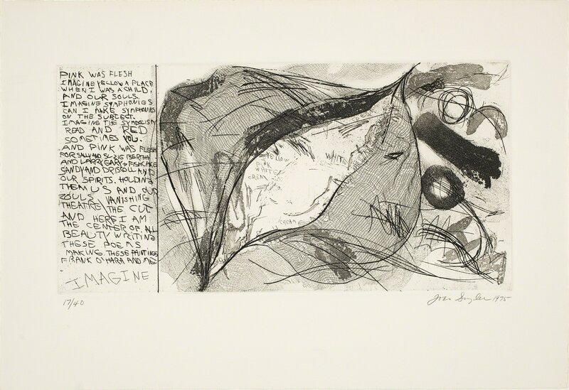 Joan Snyder, ‘Imagine’, 1975, Print, Soft ground etching and sugar lift aquatint, Anders Wahlstedt Fine Art