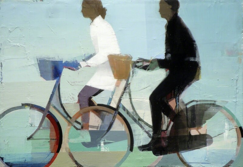 Suhas Bhujbal, ‘Bike Ride’, 2016, Painting, Oil on canvas (framed), Sue Greenwood Fine Art
