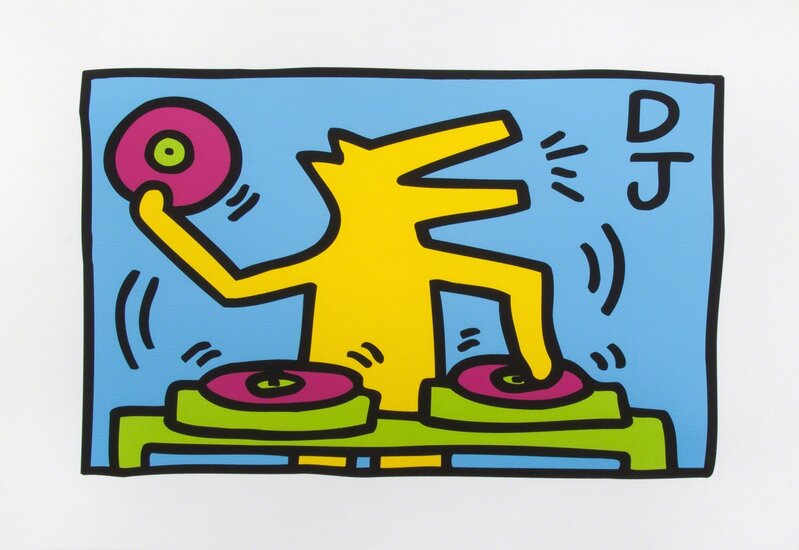 Keith Haring, ‘DJ’, 2015, Print, Inkjet print on paper, Julien's Auctions