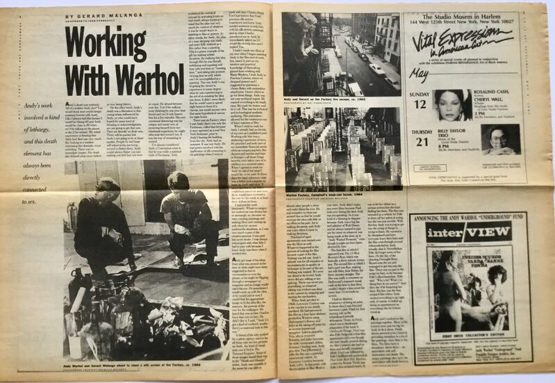 Andy Warhol, ‘Andy Warhol The Village Voice 1987’, 1987, Ephemera or Merchandise, Newspaper, Lot 180 Gallery