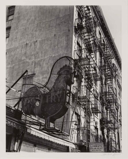 Berenice Abbott, ‘Poultry Shop East 7th Street, Manhattan’, 1935