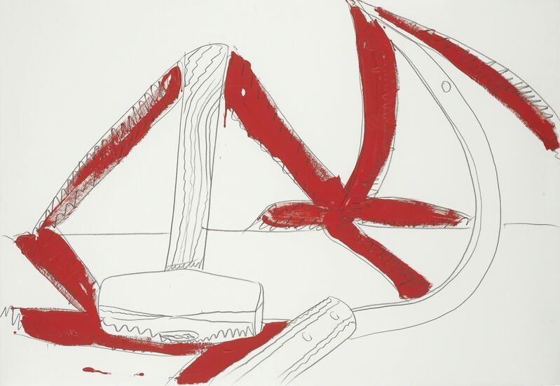 Andy Warhol, ‘Still-Life (Hammer & Sickle)’, 1977, Drawing, Collage or other Work on Paper, Graphite and wash on J. Green paper, Sotheby's