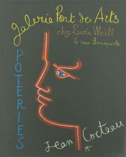 Jean Cocteau, ‘Galerie Des Pont des Arts Poteries’, Circa 1958
