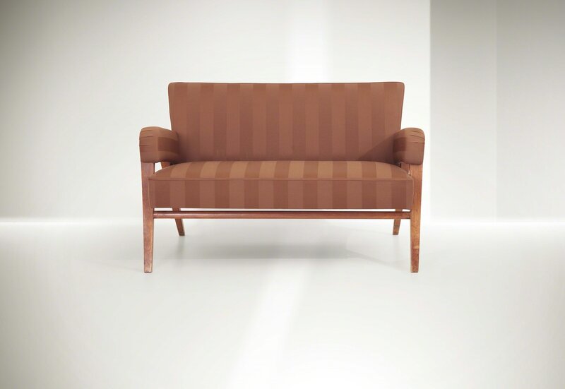 Franco Albini, ‘a sofa with a wooden structure and fabric upholstery’, 1945, Design/Decorative Art, Cambi