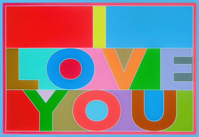 Peter Blake, ‘I Love You’, 2013, Print, Digital print in colours on wove paper, Tate Ward Auctions