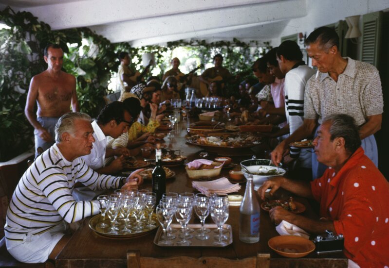 Slim Aarons, ‘Acapulco Lunch’, 1966, Photography, C print, IFAC Arts