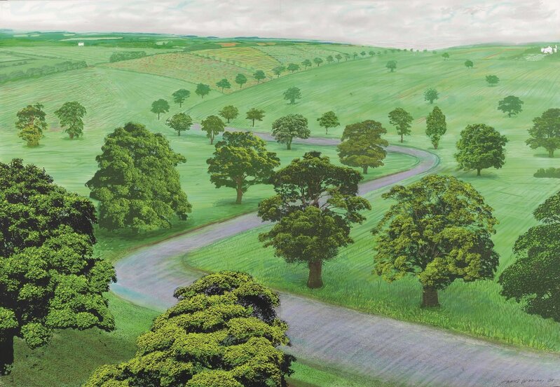 David Hockney, ‘A Bigger Green Valley’, 2008, Print, Inkjet printed digital drawing in colours on two sheets of paper, Christie's
