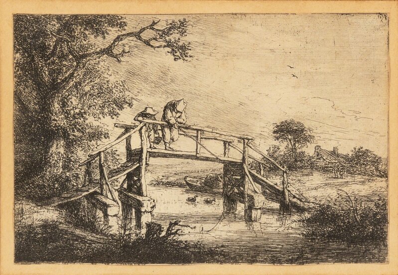 Adriaen van Ostade, ‘The Anglers’, Print, Etching on laid paper, Hindman