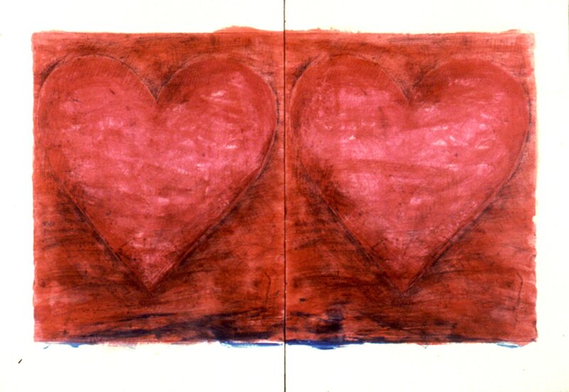 Jim Dine, ‘Two Tomatoes’, 1981, Print, Dipytch etching, soft-ground etching and aquatint with hand painting on two sheets of Rives BFK paper, Cristea Roberts Gallery