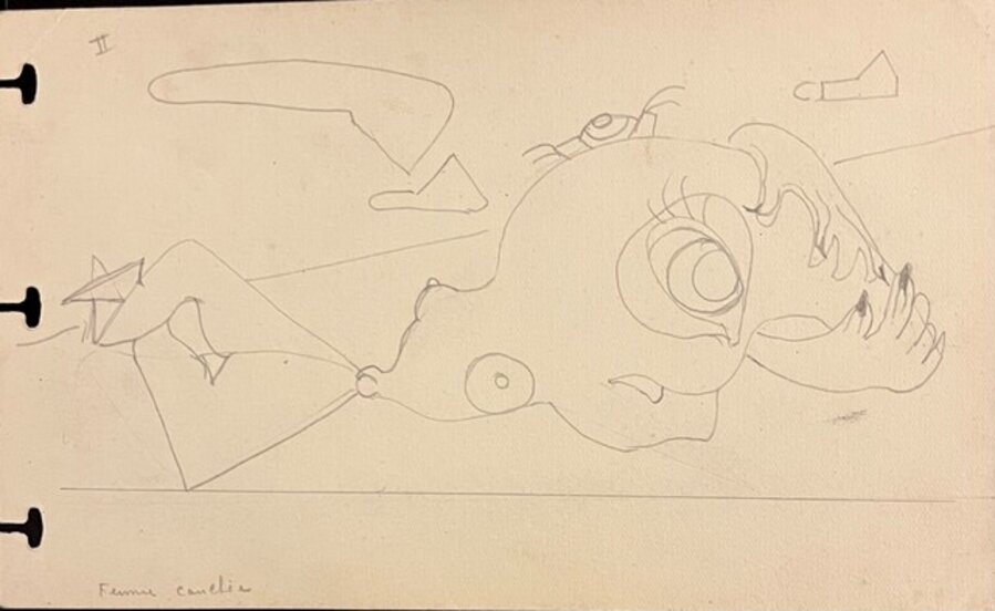 Femme couchée