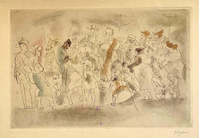 Jules Pascin, ‘Untitled’, Early 20th Century, Drawing, Collage or other Work on Paper, Paper, Watercolor, Etching, Lions Gallery