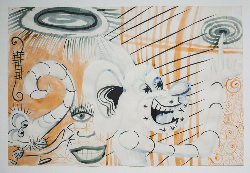 Kenny Scharf, ‘Jungle boogie’, 1984, Brush and ink on paper, Fine Art Auctions Miami