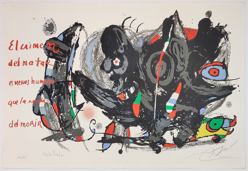 Joan Miró, ‘UNTITLED (FROM POEMAS PARA MIRAR PORTFOLIO)’, 1975, Print, LITHOGRAPH, Gallery Art