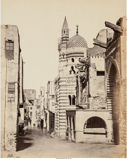 Francis Frith, ‘Street View in Cairo’, 1858