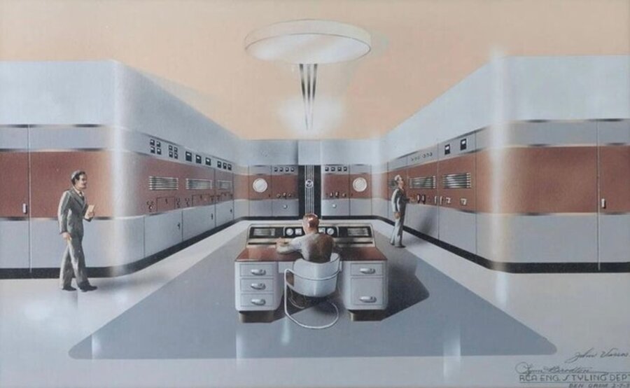RCA Design Art Deco Streamline Mid Century Modern American Scene Architectural