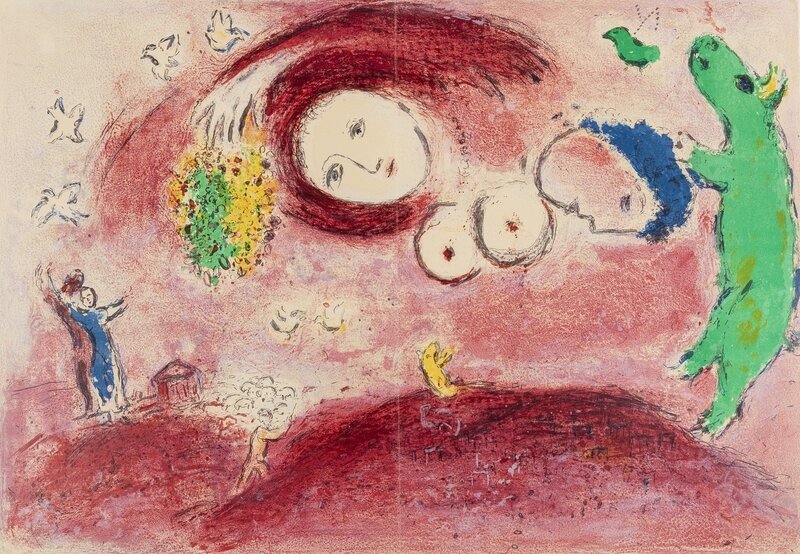 Marc Chagall, ‘Printemps au Pré (Mourlot 314; see Cramer Books 46)’, 1960, Print, Lithograph printed in colours, Forum Auctions
